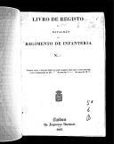 LIvro nº 50 - Livro de Registo do 2º Batalhão do Regimento de Infantaria nº 6, de 1852.
