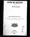 Livro nº 53 - Livro de Registo do 1º Batalhão, do Regimento de Infantaria nº6, de 1862.
