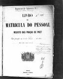 Livro nº 46 - Livro de Matrícula do Pessoal do Regimento de Infantaria do Imperador da Aústria Francisco José, Registo das Praças de Pret, de 1896.