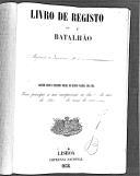 Livro nº 35 - Registo do 1º batalhão do Regimento de Infantaria nº 1 de 1859.