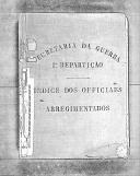 Livro nº 27 - Índice dos oficiais arregimentados, de 1900.