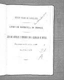 Livro nº 1 - Livro de Matrúcula do Pessoa, Registo dos Oficiais e Indivíduos com a graduação de Oficial do Estado Maior de Cavalaria, de 1893.