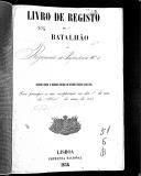 Livro nº 51 - Livro de Registo do 1º Batalhão do Regimento de Infantari nº6, de 1859.